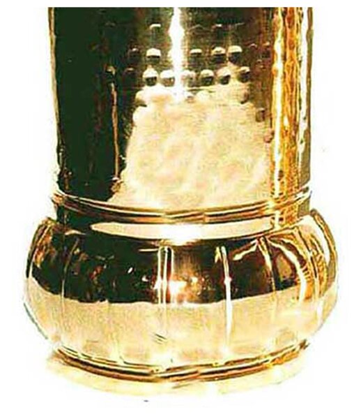 Portaombrelli in Ottone pesante 21xh48 cm colore dorato con base ampia