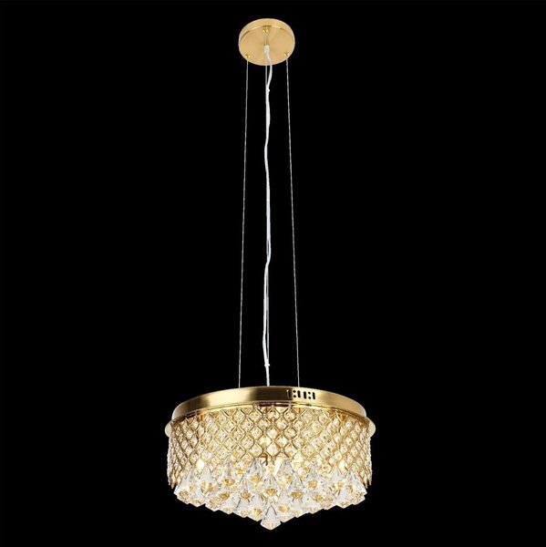 Lampadario a sospensione con filo AMAPOLI 7xG9/28W/230V diametro 45 cm oro