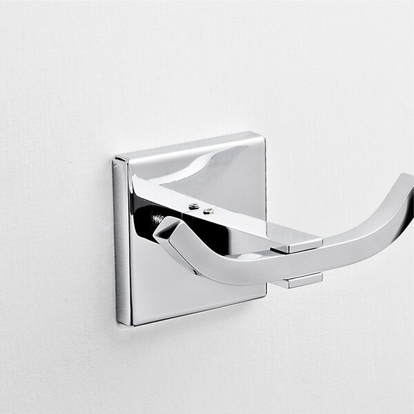 Appendino doppio fissaggio con Viti e Stop Plano 10,5x6,5xh5,5 cm bagno galvanico di oltre 22 micron inalterabile nel tempo