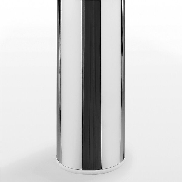 Porta scopino da terra rotondo OMBRA 8xh34 cm in finitura cromo lucido AISI 304