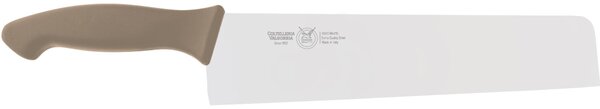 Coltello pasta cm 23, colore tortora, manico in gomma termoplastica