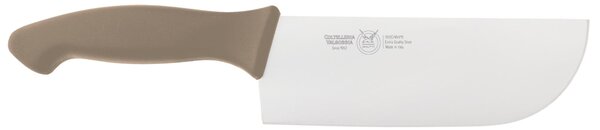 Coltello pesto cm 18, colore tortora, manico in gomma termoplastica