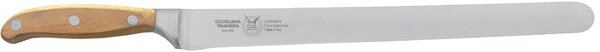 Coltello Salumi Forgiato cm 32, in acciaio W.Nr.1.4116 nella cucina professionale per il taglio manuale dei salumi ma anche nella preparazione di dolci, colore manico Frassino