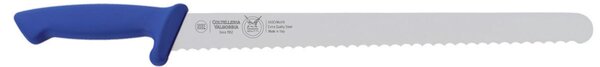 Coltello professionale a LAMA SEGHETTATA RIGIDA Manico Protetto dimensioni 36 cm tagli netti senza sbavature trattamento germicida adatto lavastoviglie