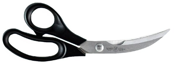 Forbice trinciapollo inox La lama microdentata cm 25 Utensile dalla linea ergonomica e leggera manico in plastica nero