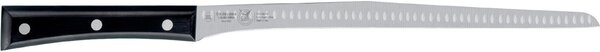 Coltello salmone Stretto flessibile in acciaio 18/10 manico in Paperstone cm 28 colore Nero