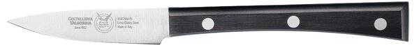 Coltello cucina cm 8, colore nero, manico in resina acetalica nera