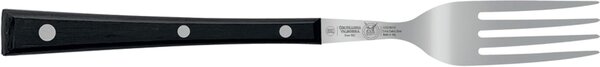 Forchetta da tavola in acciaio inox 18/10 colore Nero, manico in paperstone 206 mm perfetto per tavola cucina