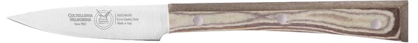 Coltello cucina cm 8, colore nocciola, manico in paperstone