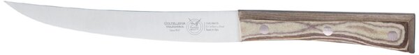 Coltello filettare extra flex cm 18, colore nocciola, manico in paperstone