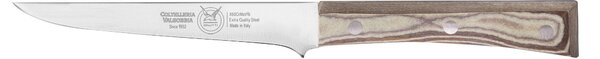 Coltello disossare consumato cm 14, colore nocciola, manico in paperstone