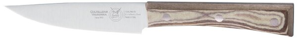 Coltello bistecca largo cm 12, colore nocciola, manico in paperstone