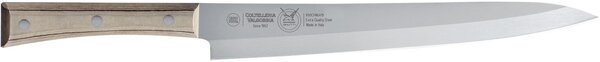 Coltello Yanagiba in acciaio 18/10 cm 24 manico in Paperstone ideale per il sushi e per affettare il pesce crudo