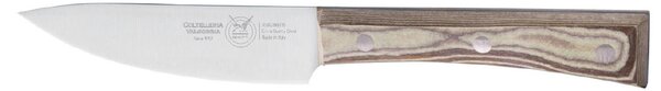 Coltello cucina cm 12, colore nocciola, manico in paperstone