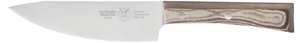 Coltello cucina cm 16, colore nocciola, manico in paperstone