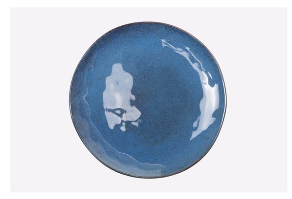 Set da pranzo in gres blu scuro 16 pezzi Glosia - Bonami Selection