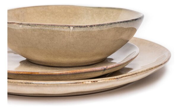 Set da pranzo in gres beige 24 pezzi Glosia - Bonami Selection