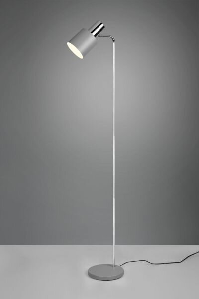 Lampada adam h.150cm metallo cromo e grigio r41041011