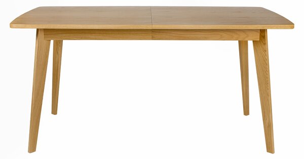 Tavolo allungabile Kensal in legno ingegnerizzato e massiccio, dimensioni 160/200 x 90 x h77 cm, peso 38 Kg, finitura quercia