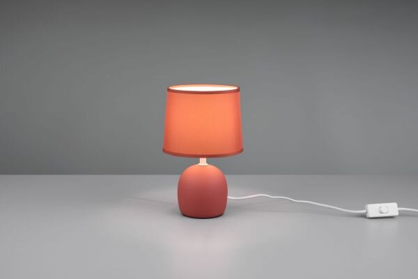 Lampada malu in ceramica con paralume arancio r50802618