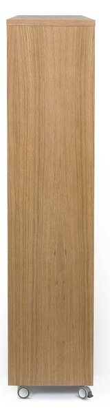 Divisorio Adala Rovere in legno ingegnerizzato, dimensioni 150 x 32 x h148 cm, peso 44 Kg, finitura rovere, bianco