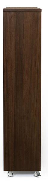 Divisorio Adala Noce in legno ingegnerizzato, dimensioni 150 x 32 x h148 cm, peso 44 Kg, finitura noce, bianco