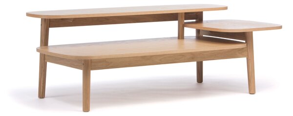 Tavolo da caff� Eichberg in legno ingegnerizzato e massiccio, dimensioni 120 x 60 x h42 cm, peso 14 Kg, finitura legna