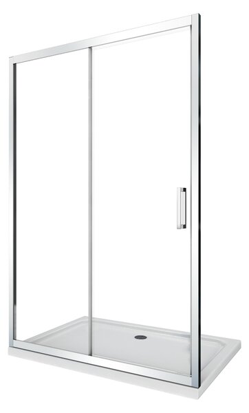 Porta Parete Doccia 100 cm 1 Anta Scorrevole in Cristallo Trasparente 6mm H190 Sailor