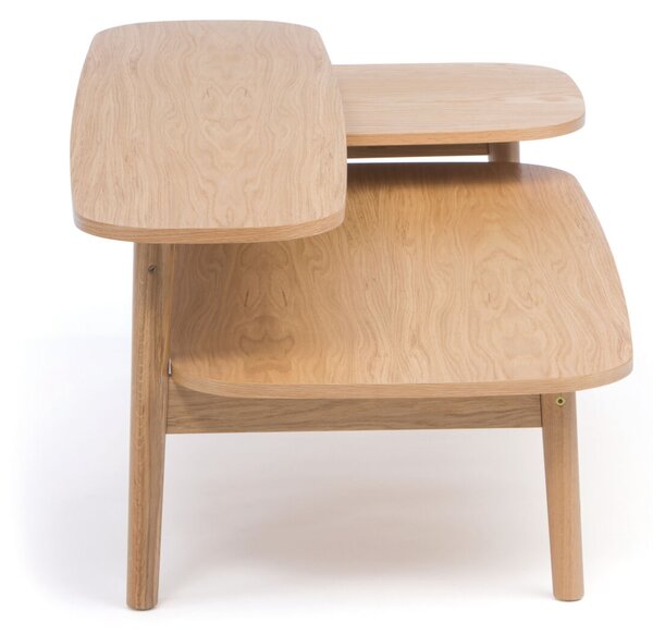 Tavolo da caff� Eichberg in legno ingegnerizzato e massiccio, dimensioni 120 x 60 x h42 cm, peso 14 Kg, finitura legna
