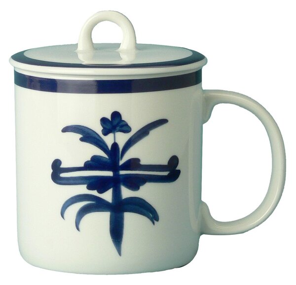 Tisaniere Mug in porcellana decoro ragno 2 pezzi CL 35 in porcellana bianca in lavabile in lavastoviglie