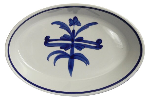 Pirofila Ovale in porcellana Antico Ragno 35x23xh6 cm in porcellana bianca lavabile in lavastoviglie