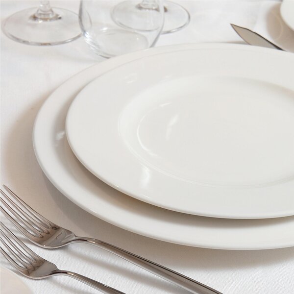 Piatto piano in New Bone Porcelain rotondo SPRING 29 cm 6 pezzi lavabile in lavastoviglie