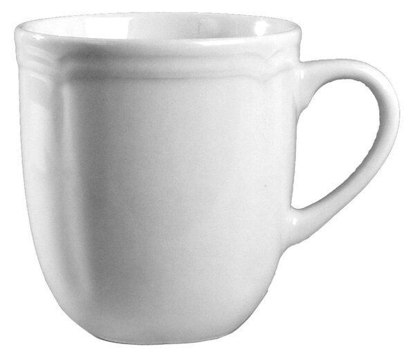 Mug in porcellana bianca RINASCIMENTO 6 pezzi CL 35 in porcellana bianca in lavabile in lavastoviglie