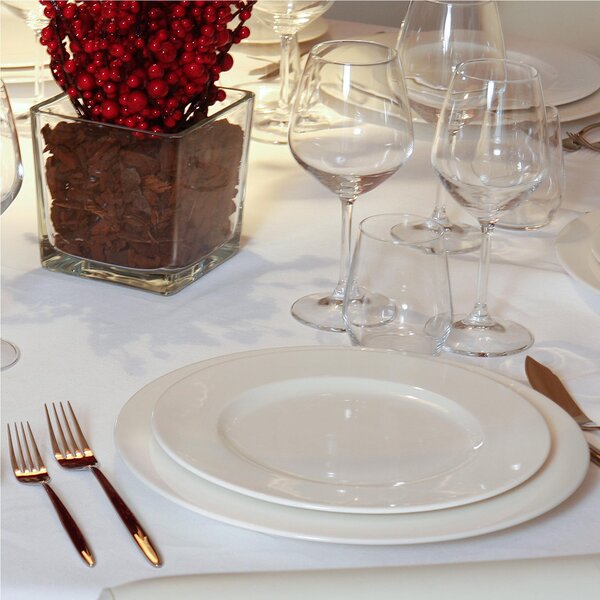 Piatto Dessert in New Bone Porcelain SPRING 21 cm 6 pezzi lavabile in lavastoviglie
