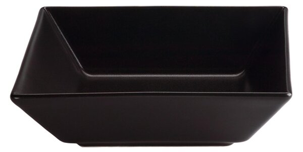 Piatto quadrato da portata in Gres 18x18 CM in colore nero satinato non lucido