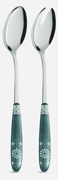 Coppia insalata Rabat , inox 18/c (aisi430), manico in nylon adatto alla lavastoviglie