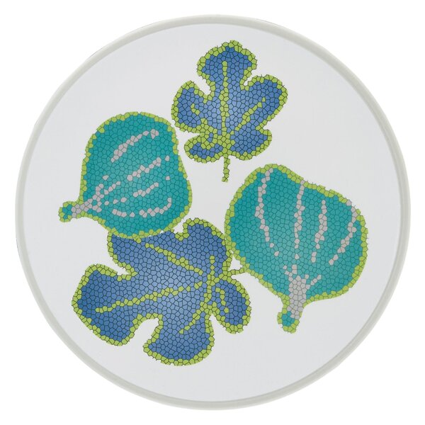 Piatto Dessert , frutta in melamina set 3 pezzi FICUS Touch-MeL � 21,6 cm certificato per l'uso alimentare Bianco Acquamarina Pervinca Lavanda;Verde