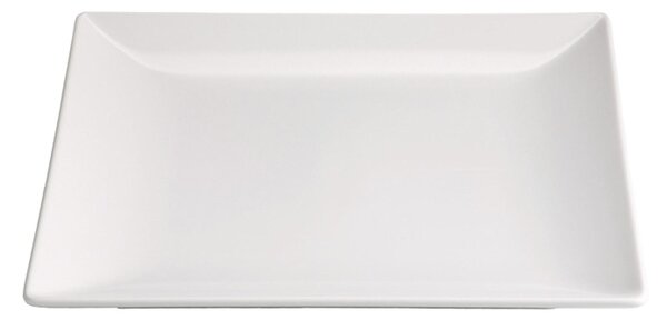 Piatto rettangolare da portata in Gres 30x15 CM in colore bianco satinato