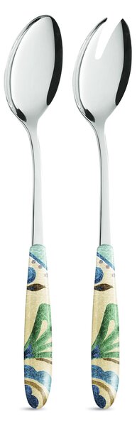 Coppia insalata London , inox 18/c (aisi430), manico in nylon adatto alla lavastoviglie