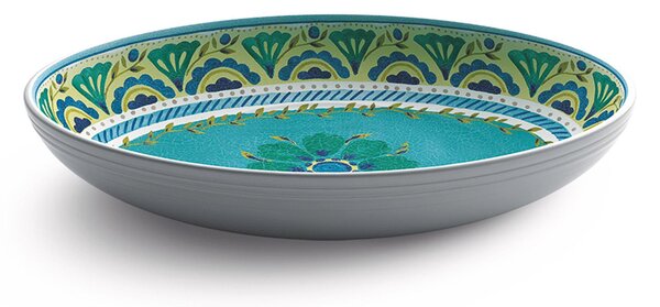 Risottiera ovale in melamina London 33x22xh6,5 cm certificato per l'uso alimentare Azzurro; Giallo; Blu