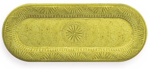 Vassoietto Sandwich rettangolare Mono 38x16 cm certificato per l'uso alimentare giallo