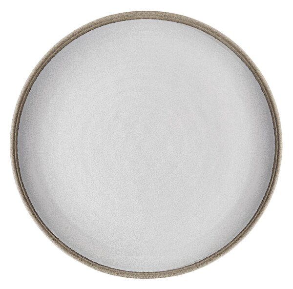 Piatto piano in Melamina set 2pezzi Renna Bianca � 27,8xh 1,5 cm certificato per l'uso alimentare Bianco sabbia