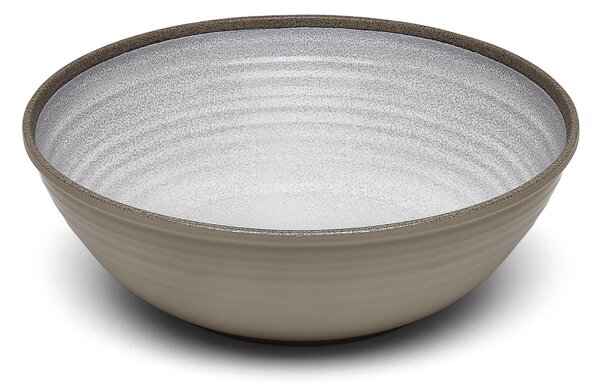 Insalatiera in Melamina Centro tavola Renna Bianca Grande � 31xh8 cm certificato per l'uso alimentare colore Bianco Sabbia
