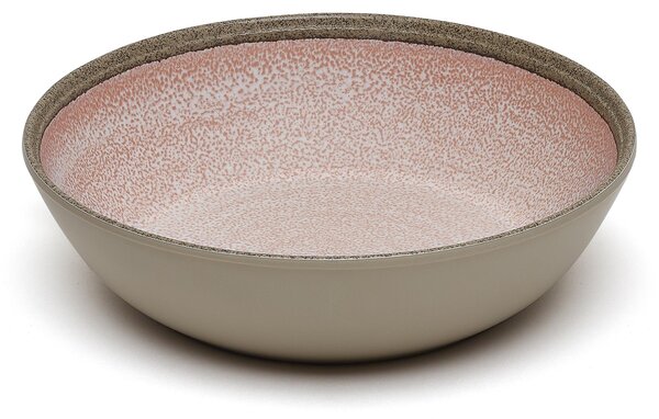 Piatto fondo in melamina set 2 pezzi Renna � 20,4xh,4,5 cm cm certificato per l'uso alimentare colore Rosa