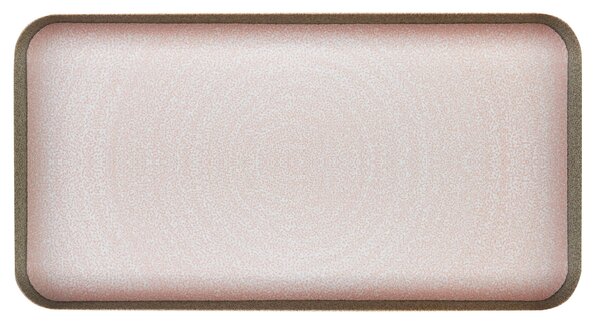 Vassoio rettangolare , da portata in Melamina Rena Rosa 39x20xh3 cm certificato per l'uso alimentare BPA free colore Rosa