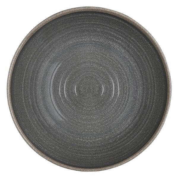 Insalatiera in Melamina Centro tavola Renna Nera Grande � 31xh8 cm certificato per l'uso alimentare colore Nero Sabbia Vulcanica