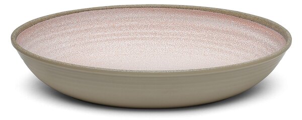 Risottiera, ovale da portata in Melamina Renna Rosa 33x23xh6,5 cm certificato per l'uso alimentare colore Rosa
