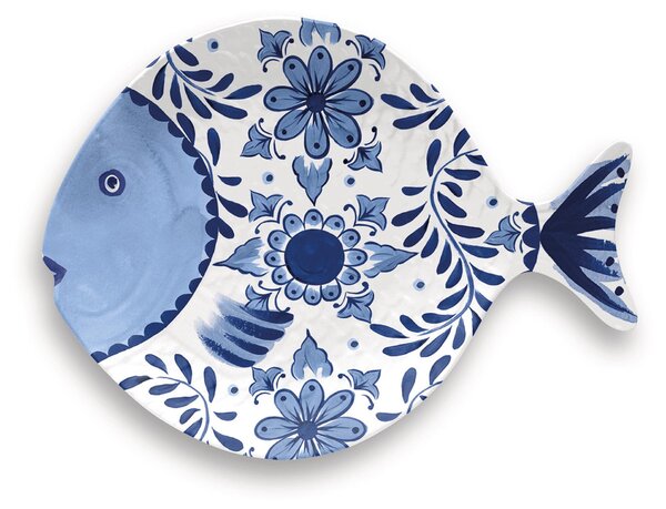 Vassoio pesce in melamina Santorini 29,7x22,2 cm certificato per l'uso alimentare