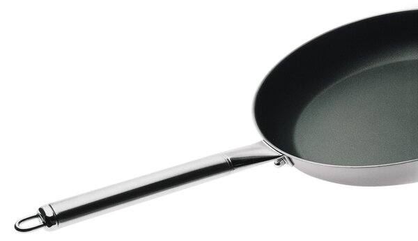 Padella in Acciaio pi� Titanio Vickers 20xh 3,2 cm rivestimento antiaderente adatta all'induzione