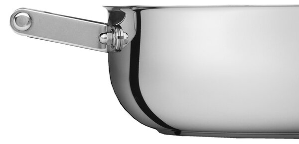Tegame con coperchio in Acciaio pi� Titanio Vickers 32xh9,3cm - 7,4 Lt rivestimento antiaderente adatta all'induzione coperchio in vetro